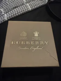 Burberry Thin Reversible Check TB Belt Gold review 1