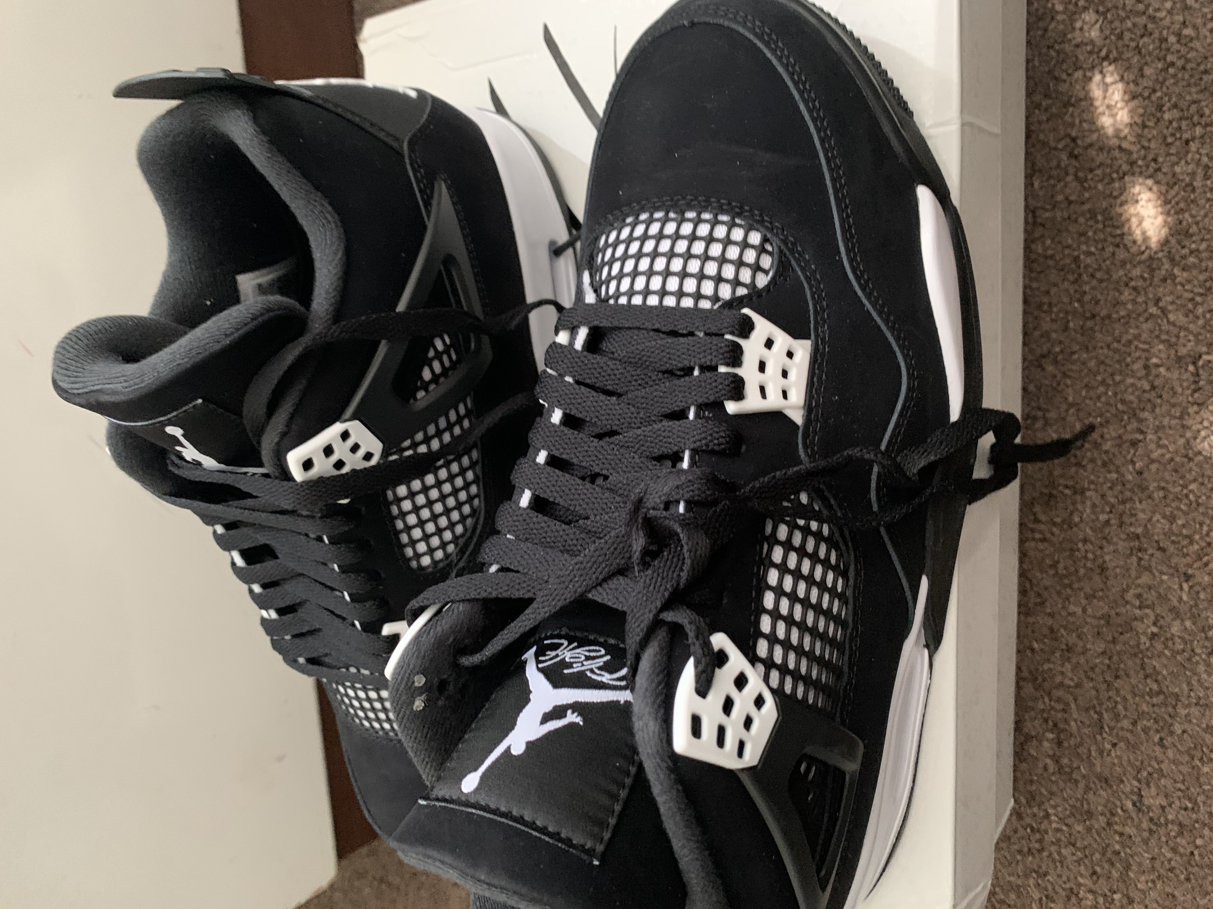 PK God Batch Air Jordan 4 White Thunder FQ8138-001 review Jeremy 02