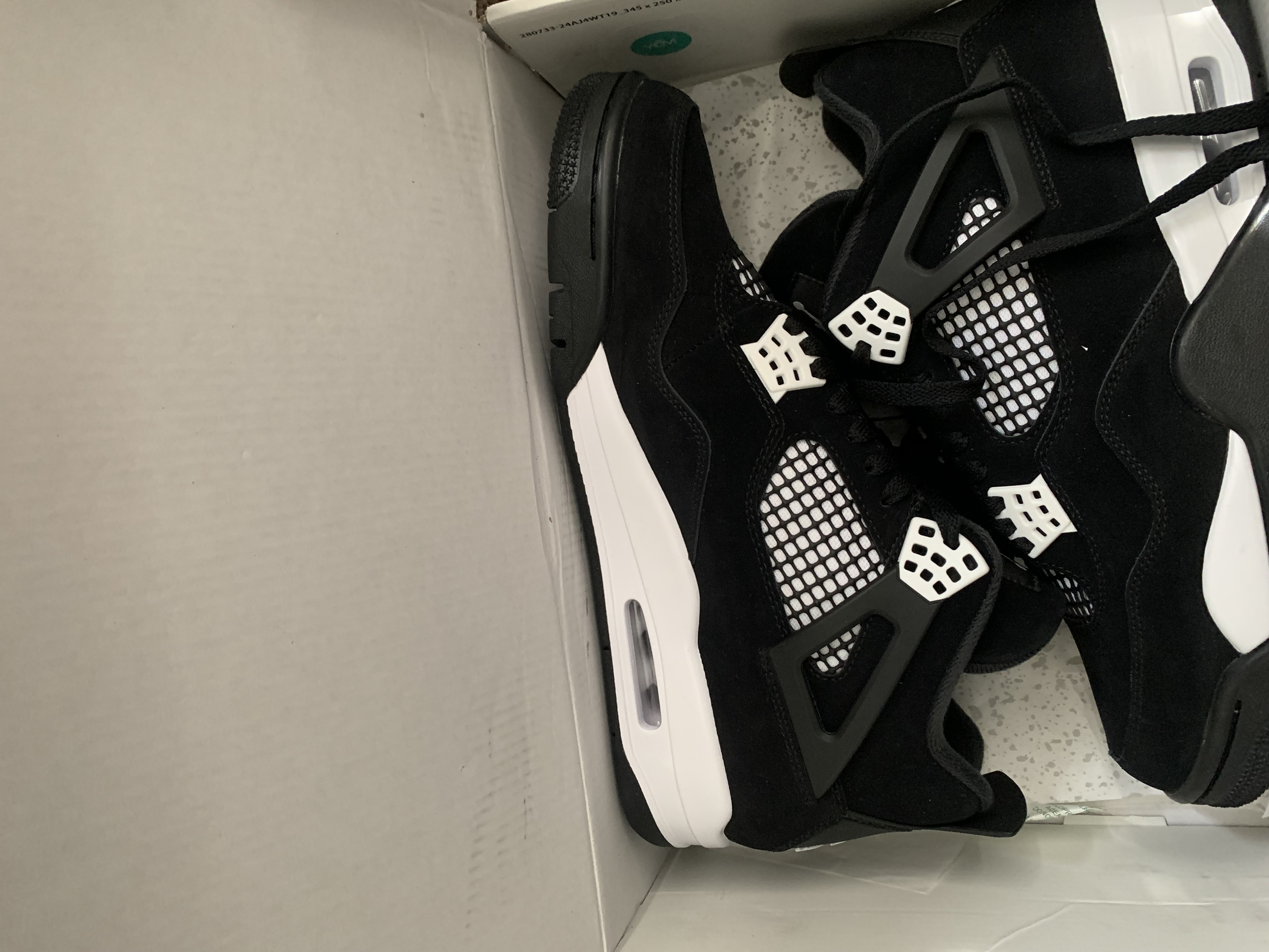 PK God Batch Air Jordan 4 White Thunder FQ8138-001 review Jeremy 01