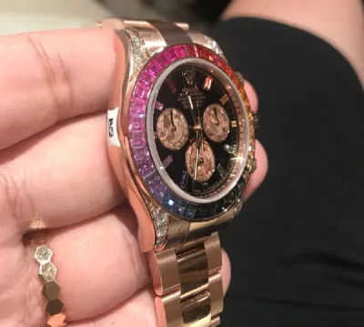 PKStockX Rolex Daytona | Colored Sapphire 40 Mm Rainbow Gold review Lisandra Nieves 00