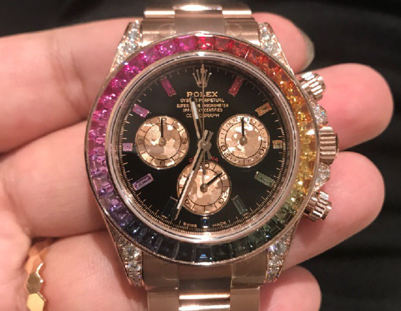 PKStockX Rolex Daytona | Colored Sapphire 40 Mm Rainbow Gold review Lisandra Nieves 01