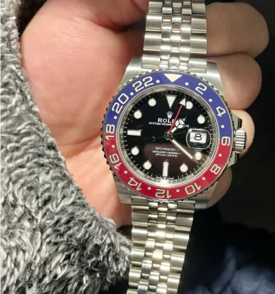 PKStockX Rolex GMT-Master II 40mm Black Dial Blue/Red Bezel "Pepsi" Jubilee 126710BLRO New 2025 review Noah Walker