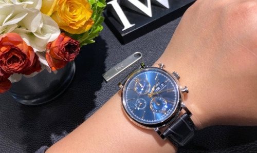 Pkstockx IWC Portofino Chronograph Automatic Blue Dial Men's Watch IW391036 review 