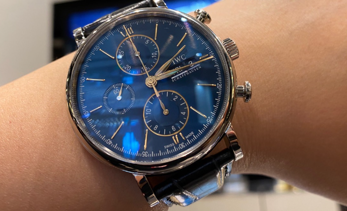 Pkstockx IWC Portofino Chronograph Automatic Blue Dial Men's Watch IW391036 review Klon Bogan
