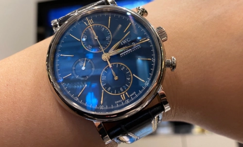 Pkstockx IWC Portofino Chronograph Automatic Blue Dial Men's Watch IW391036 review 