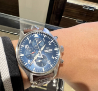 Pkstockx IWC Pilot's Le Petit Prince Automatic Blue Dial Leather - Brown IW377714 review 0
