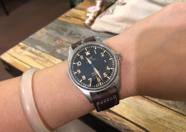 Pkstockx IWC Pilot's Mark XVIII Automatic Black Dial Leather - BrownIW327006 review Adrien The The 01