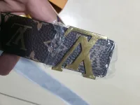 LOUIS VUITTON x Supreme LV x Supreme Brown Monogram LV Initials Belt review 0