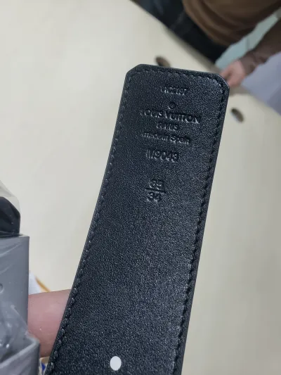 LOUIS VUITTON Belt Initiales Damier Graphite review alvin de los angeles 02