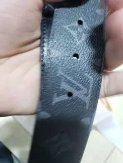 LOUIS VUITTON Belt Initiales Damier Graphite review alvin de los angeles 04