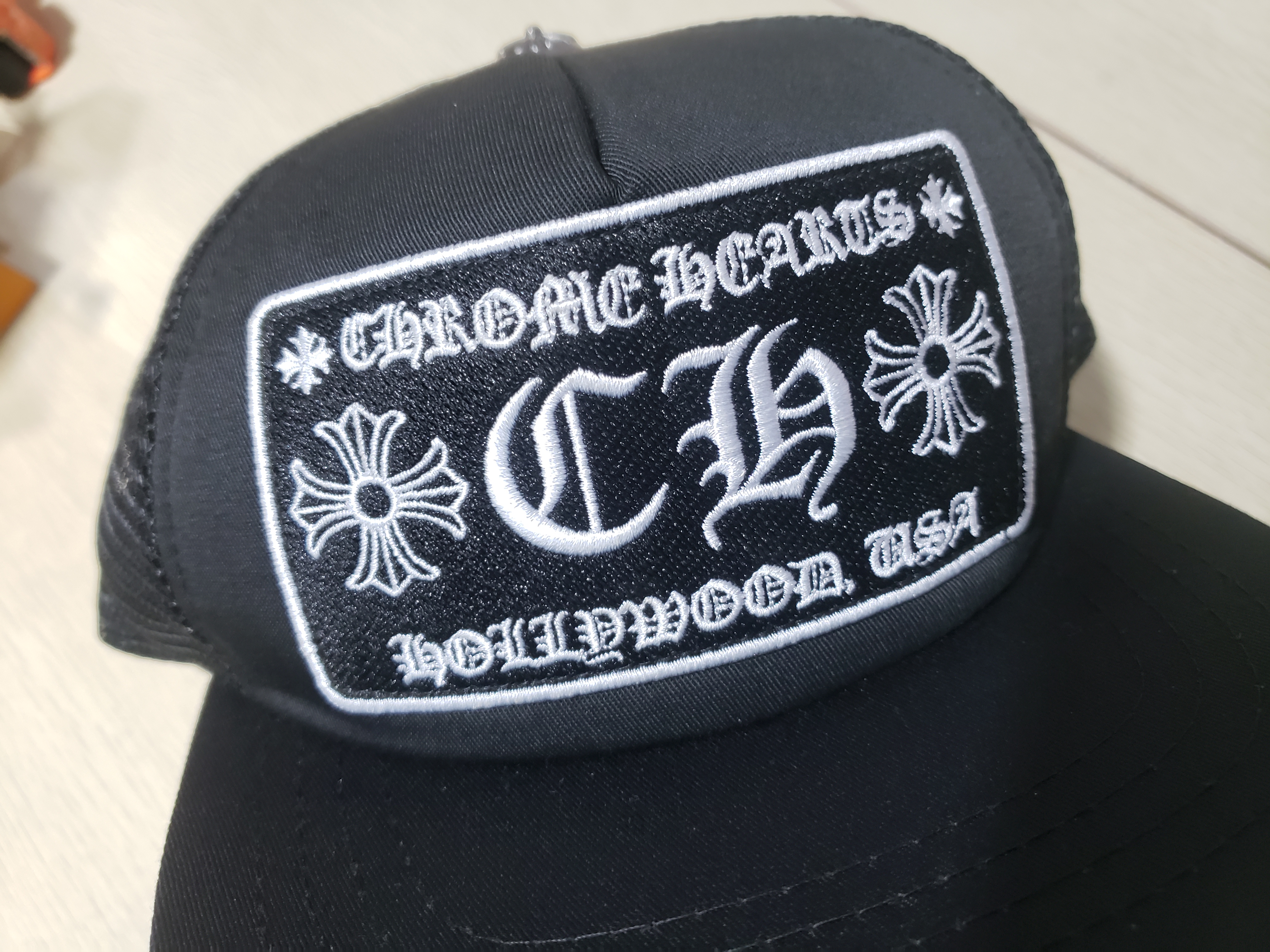 Chrome Hearts CH Hollywood Trucker HatBlack/Black review Jamal Gresham 00