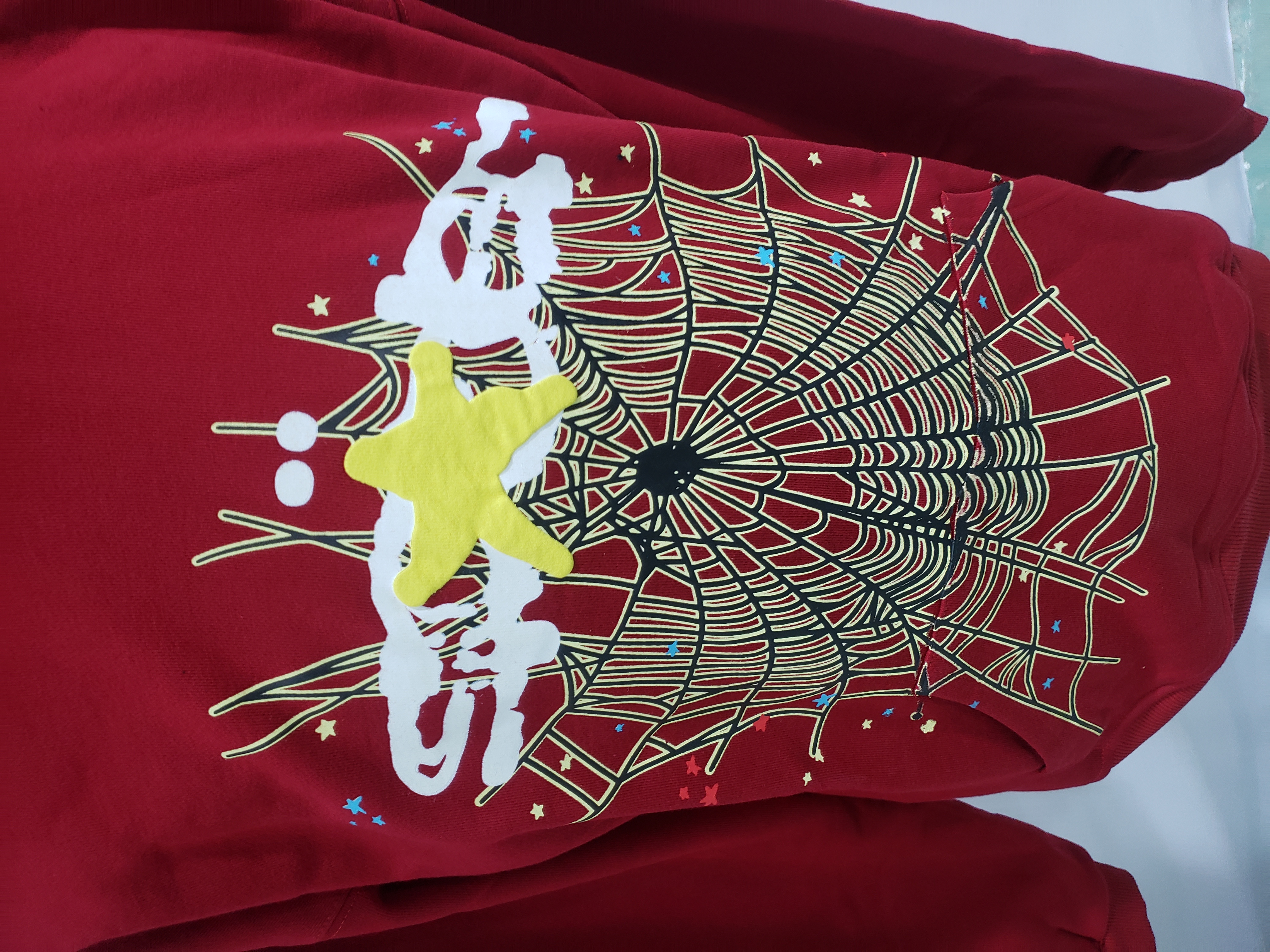 Sp5der Hoodie Maroon review Andrea Buhle