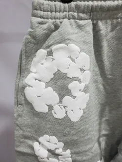 Denim Tears The Cotton Wreath Shorts Grey review Jemir Kelly