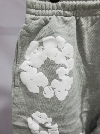 Denim Tears The Cotton Wreath Shorts Grey review Jemir Kelly
