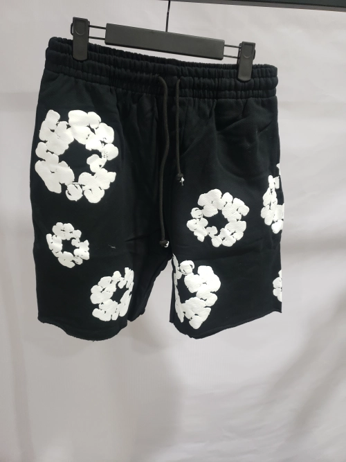 Denim Tears The Cotton Wreath Shorts Black review 