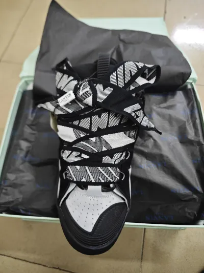 Lanvin Curb Sneaker Black Grey FM-SKRK11-REFL-P2210 review Aaden Johnson 01