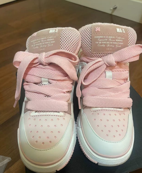 PK God Batch AMIRI MA-1 Rose Pink White review 1