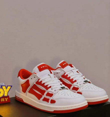 PK God Batch AMIRI Skel Top Low Whtie Red MFS003-124 review Ta-Leah Wright