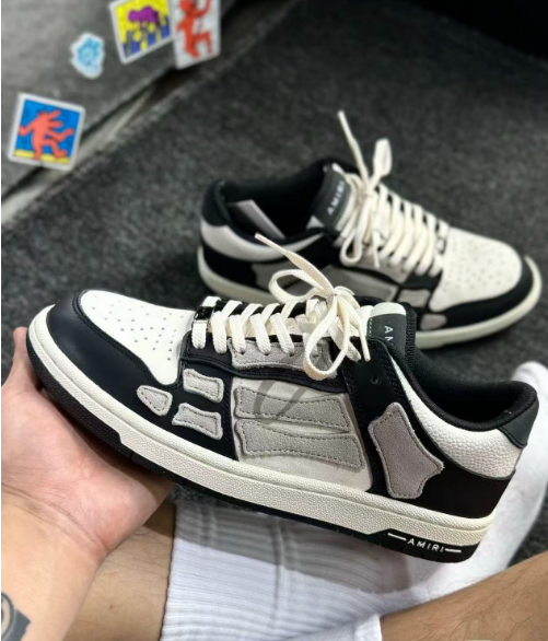 PK God Batch AMIRI Skel Top Low White Black MFS003-004 review 0