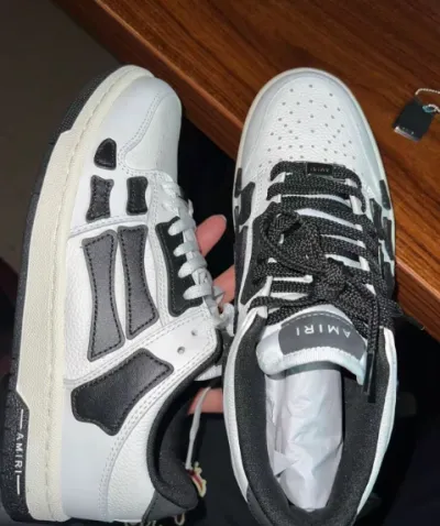 PK God Batch AMIRI Skel Top Low Whtie Black MFS003-111 review Lucas Lefrancois 00