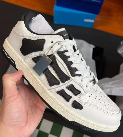 PK God Batch AMIRI Skel Top Low Whtie Black MFS003-111 review 