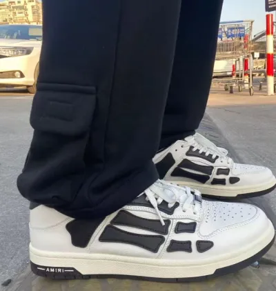 PK God Batch AMIRI Skel Top Low Whtie Black MFS003-111 review Uriah Kent 00
