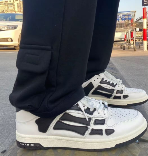 PK God Batch AMIRI Skel Top Low Whtie Black MFS003-111 review 
