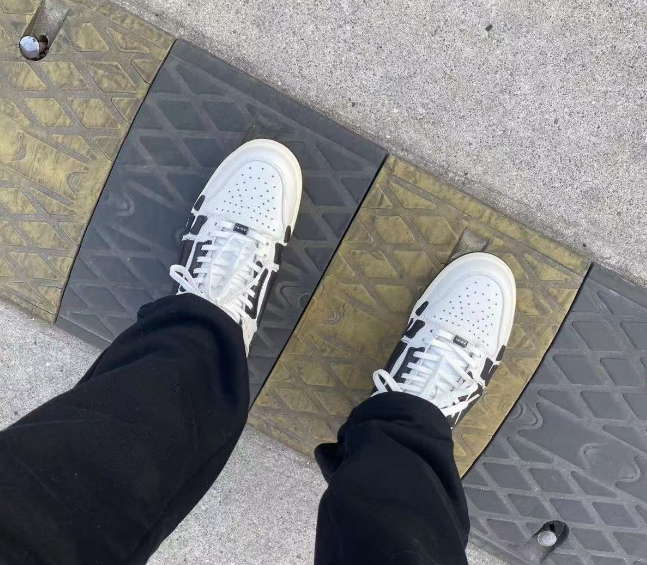 PK God Batch AMIRI Skel Top Low Whtie Black MFS003-111 review Uriah Kent 02