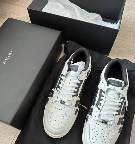 PK God Batch AMIRI Skel Top Low Whtie Black MFS003-111 review 