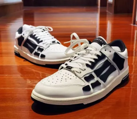 PK God Batch AMIRI Skel Top Low Whtie Black MFS003-111 review 
