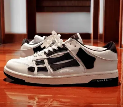 PK God Batch AMIRI Skel Top Low Whtie Black MFS003-111 review Chesman Muller 01