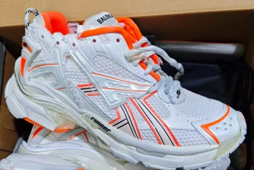 PK God Batch Balenciaga Runner White Orange 677402 W1RB2 2115 review 