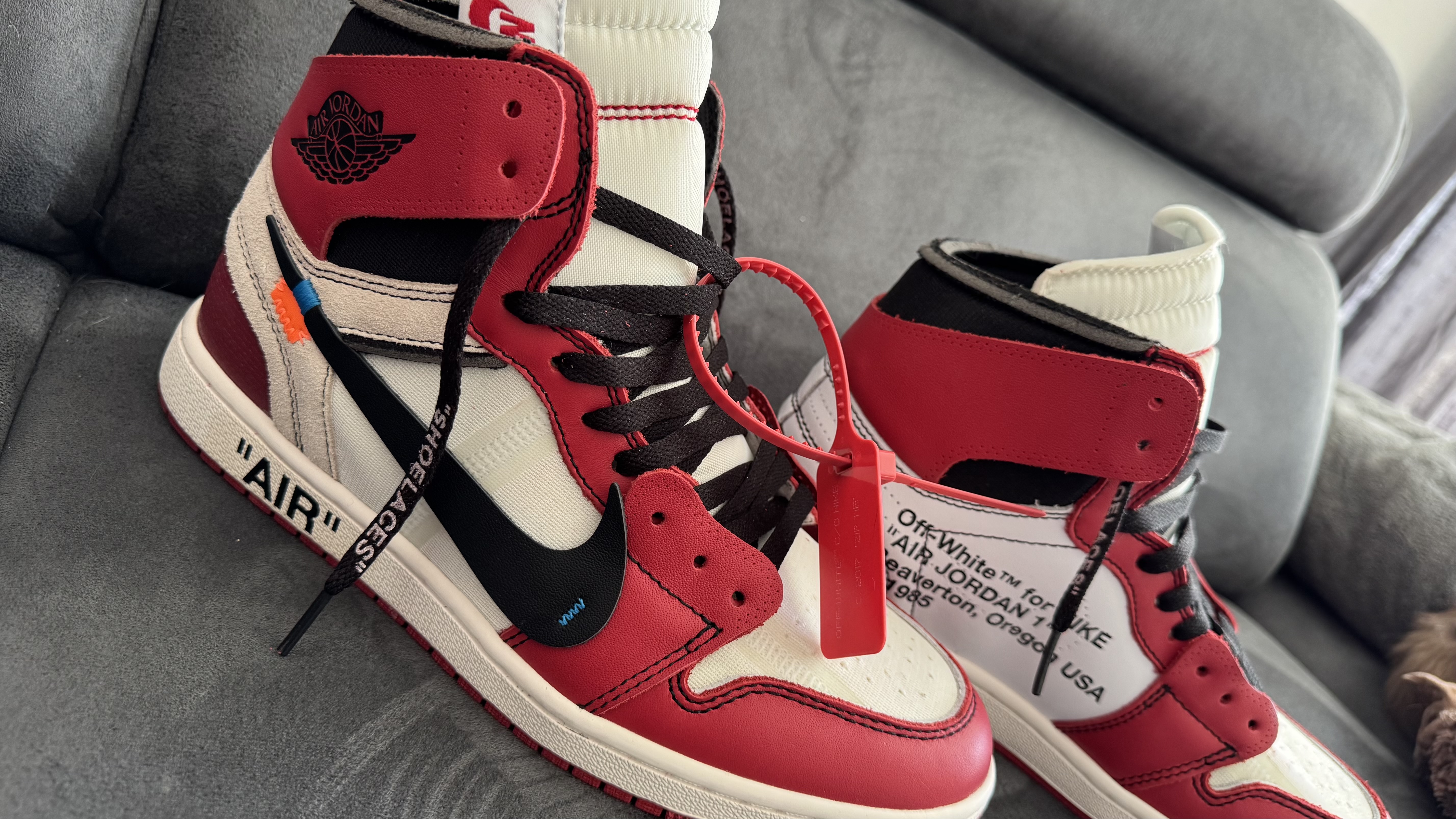 PK God Batch Air Jordan 1 Retro High Off-White Chicago AA3834-101 review Hubergames 01