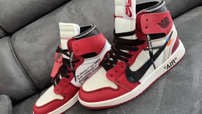 PK God Batch Air Jordan 1 Retro High Off-White Chicago AA3834-101 review Hubergames 03