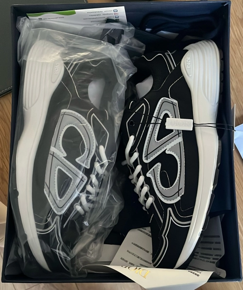 PK God Batch Dior Light Grey 'B30' Sneakers Black Coffee Color 3SN279ZND-H969 review 