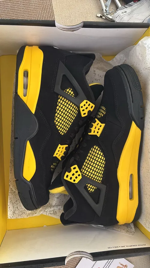 PK God Batch Air Jordan 4 Thunder DH6927-017 review 
