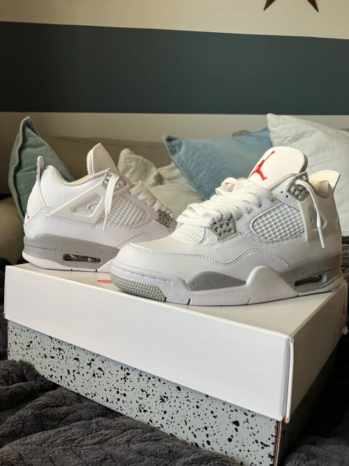 PK God Batch Air Jordan 4 Retro White Oreo CT8527-100 review 
