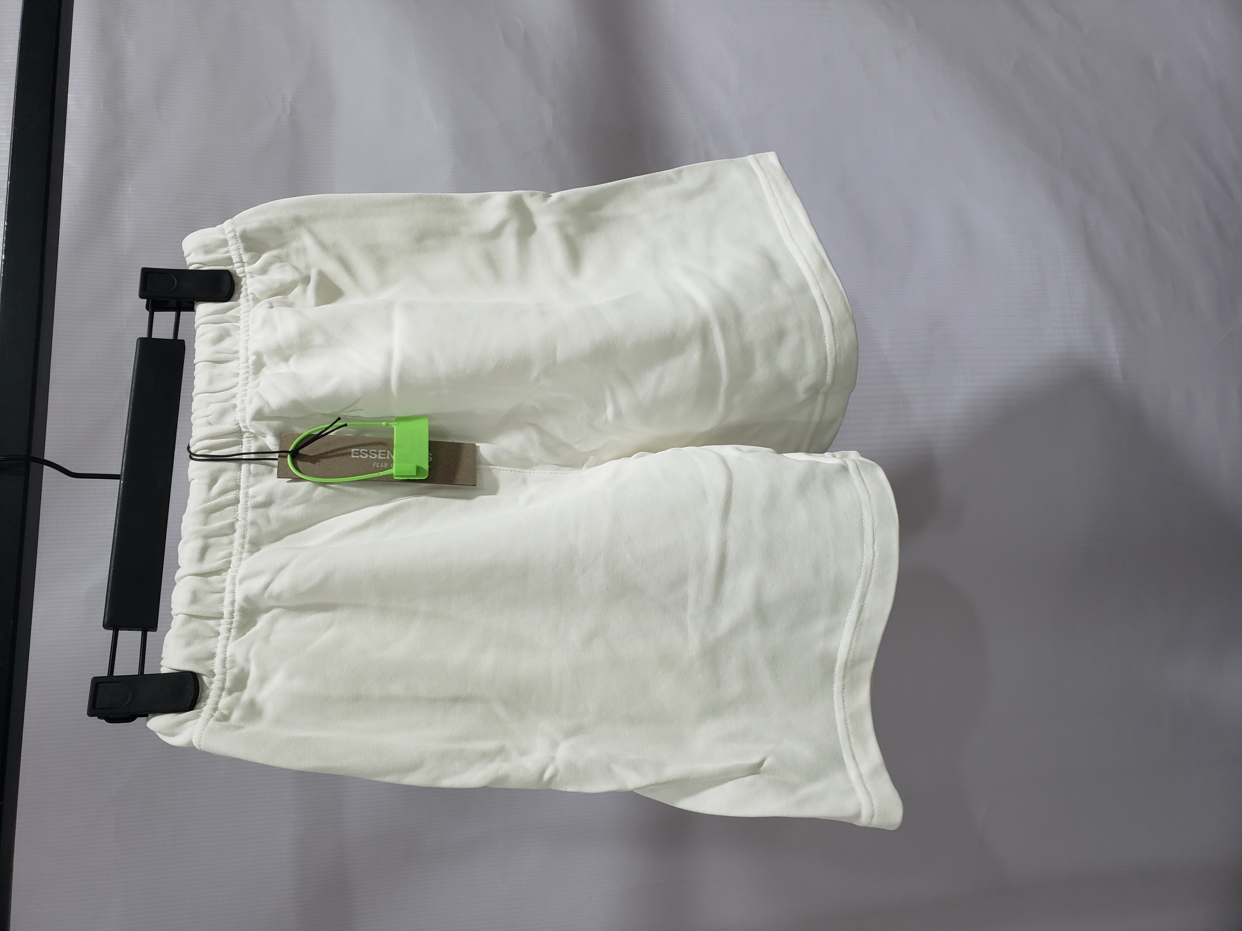 Fear of God Essentials Sweatshort (SS22) Light Oatmeal review jacob cadaoas 02