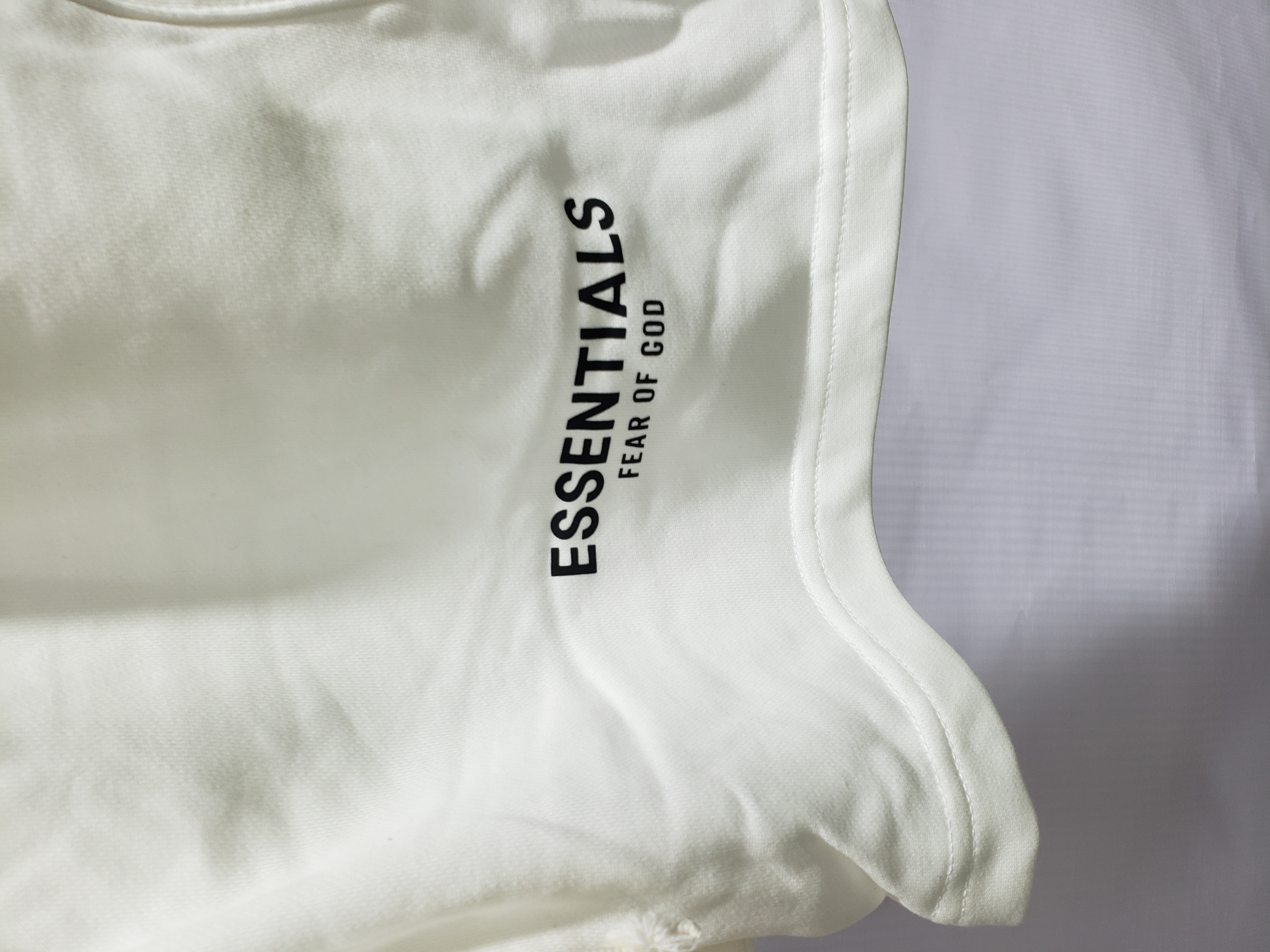 Fear of God Essentials Sweatshort (SS22) Light Oatmeal review jacob cadaoas 01