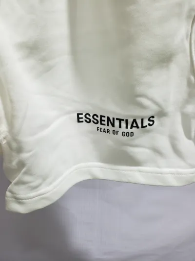 Fear of God Essentials Sweatshort (SS22) Light Oatmeal review jacob cadaoas 01