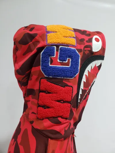 BAPE Color Camo Shark Zip Hoodie Red 4580793322511 review Eli Gartner 02