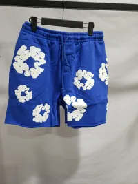 Denim Tears The Cotton Wreath Shorts Royal Blue review 1