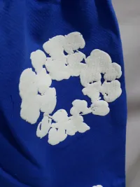 Denim Tears The Cotton Wreath Shorts Royal Blue review 3