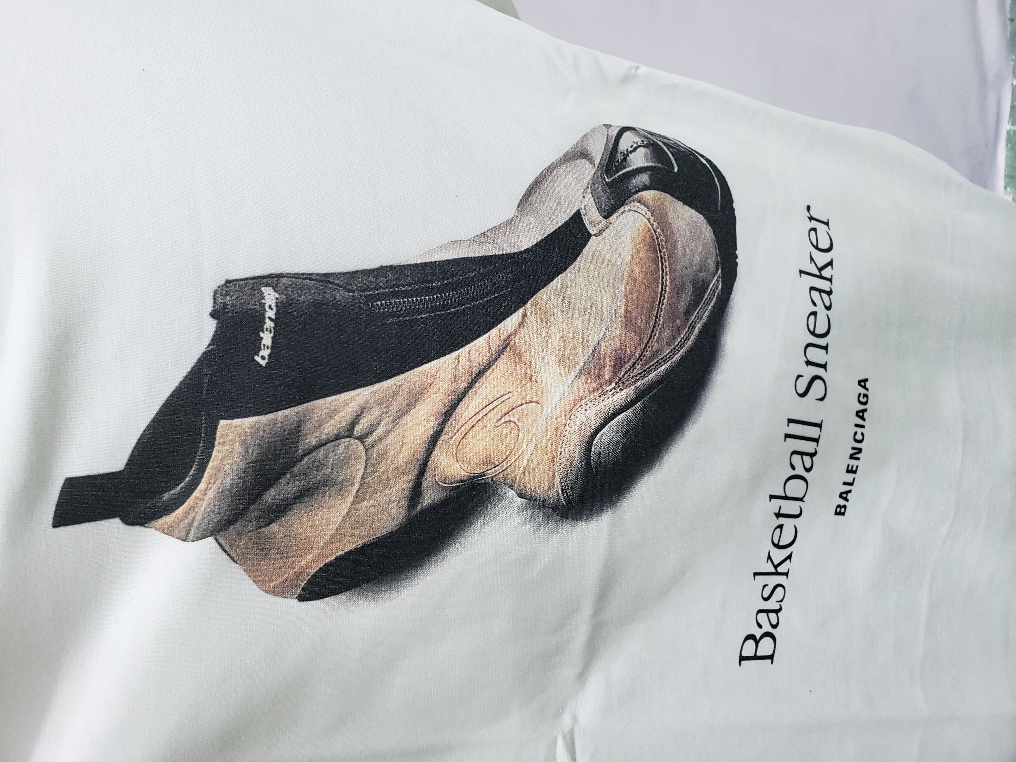 Balenciaga 25ss shoes print short sleeve review Kayden Pena 01