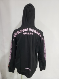 Chrome Hearts Matty Boy Shoulder Logo Hoodie Black/Pink review 1