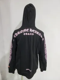 Chrome Hearts Matty Boy Shoulder Logo Hoodie Black/Pink review 1