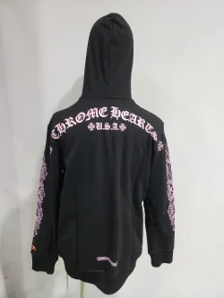 Chrome Hearts Matty Boy Shoulder Logo Hoodie Black/Pink review Stacy Swann 02