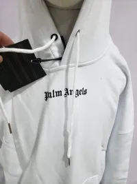 PALM ANGELS Logo-print Hoodie White review 1