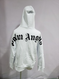 PALM ANGELS Logo-print Hoodie White review 2