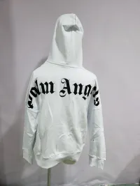PALM ANGELS Logo-print Hoodie White review 2
